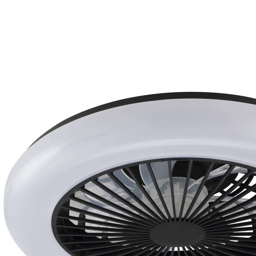 Brilliant - LED prigušivo stropno svjetlo s ventilatorom MONTERO LED/20W/230V 2700-6500K Ø 42 cm crno + daljinski upravljač