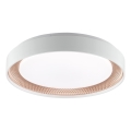 Brilliant - LED prigušiva stropna svjetiljka WALDO LED/24W/230V 3000-6500K promjer 38,5 cm bijela/ružičasto zlato + daljinski upravljač