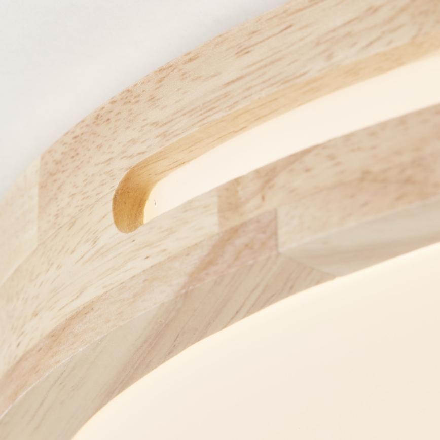 Brilliant - LED Prigušiva stropna svjetiljka WOODBURY LED/24W/230V pr. 39 cm kaučukovac - FSC certificirano