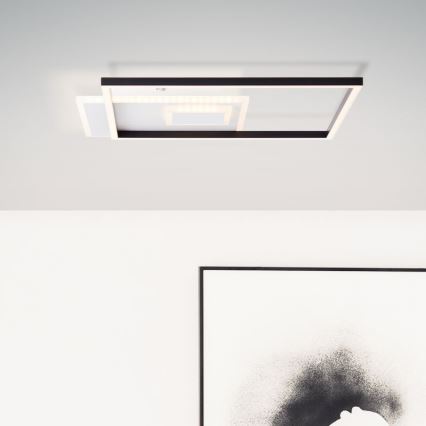 Brilliant - LED Prigušiva stropna svjetiljka IORGO LED/40W/230V 3000K 43,5x43,5 cm bijela/crna