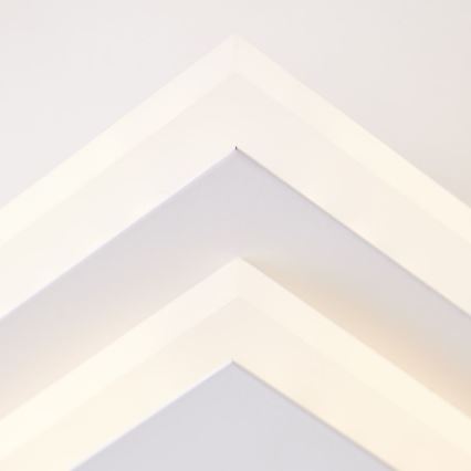 Brilliant - LED Prigušiva stropna svjetiljka IORGO LED/40W/230V 3000K 43,5x43,5 cm bijela/crna