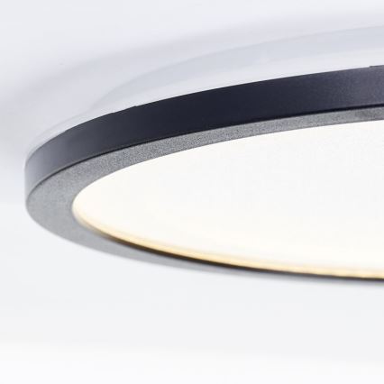 Brilliant - LED Prigušiva stropna svjetiljka MOSAKO LED/20W/230V 2700K pr. 29,5 cm crna