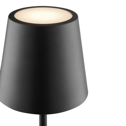 Brilliant - LED punjiva dodirna vanjska stolna lampa ELORA s mogućnošću prigušivanja LED/2,5W/5V 2700K 2600 mAh IP44 crna
