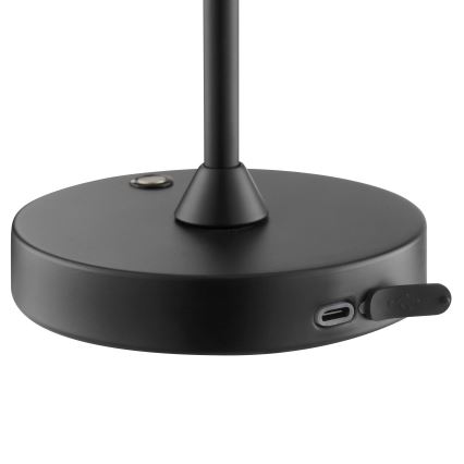 Brilliant - LED punjiva dodirna vanjska stolna lampa ELORA s mogućnošću prigušivanja LED/2,5W/5V 2700K 2600 mAh IP44 crna