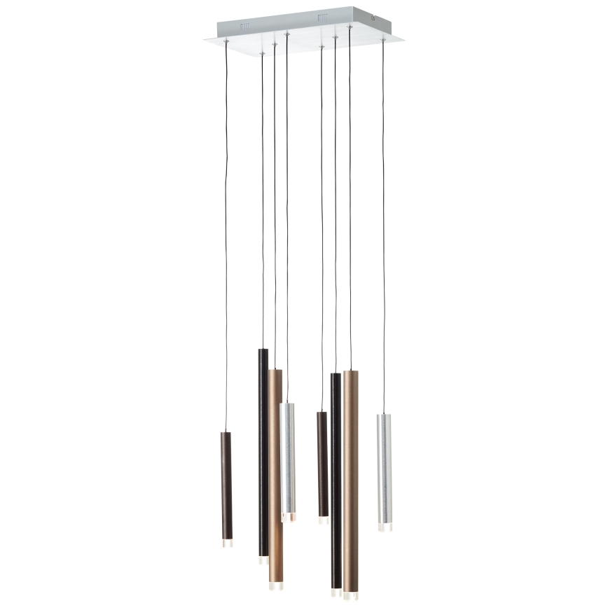 Brilliant - LED luster s mogućnošću prigušivanja na sajli CEMBALO LED/32W/230V matni krom/crna/smeđa