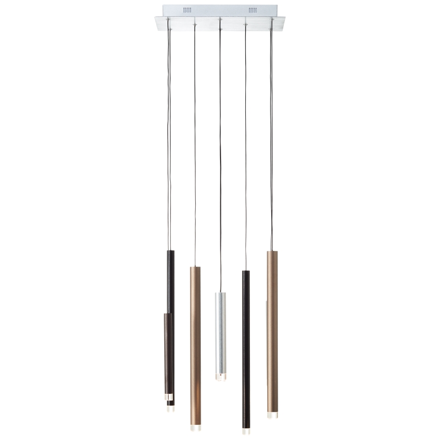 Brilliant - LED luster s mogućnošću prigušivanja na sajli CEMBALO LED/32W/230V matni krom/crna/smeđa