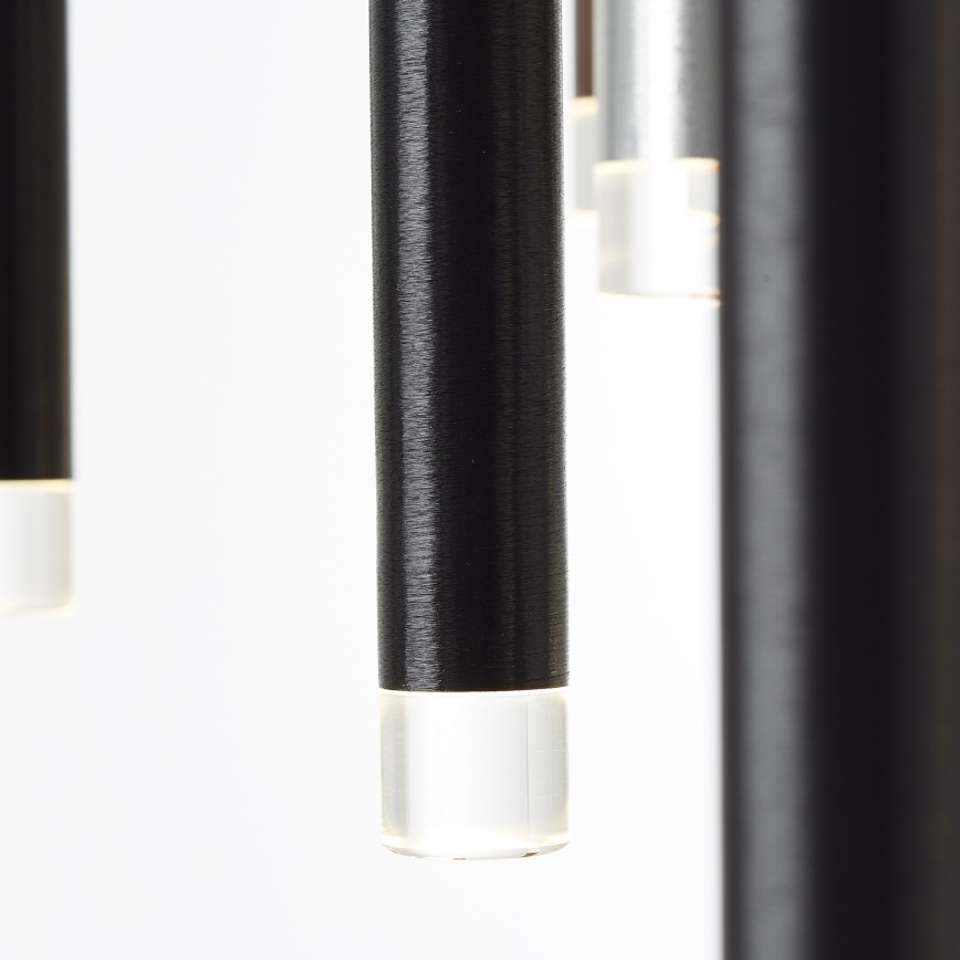 Brilliant - LED luster s mogućnošću prigušivanja na sajli CEMBALO LED/70W/230V matni krom/crna/smeđa