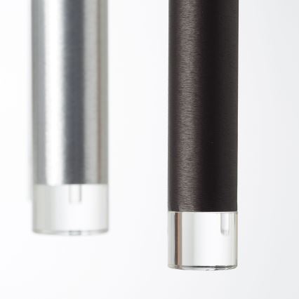 Brilliant - LED luster s mogućnošću prigušivanja na sajli CEMBALO LED/70W/230V matni krom/crna/smeđa