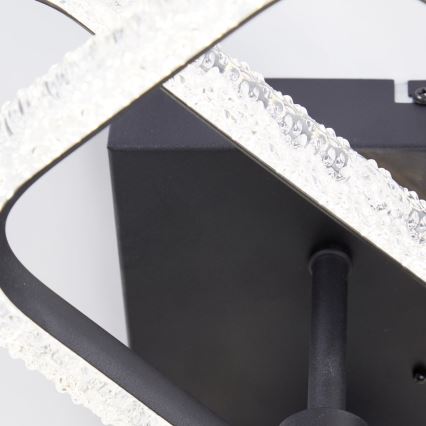 Brilliant - prigušivo LED stropno svjetlo AYDIN LED/30W/230V 3000-6500K crno + daljinski upravljač