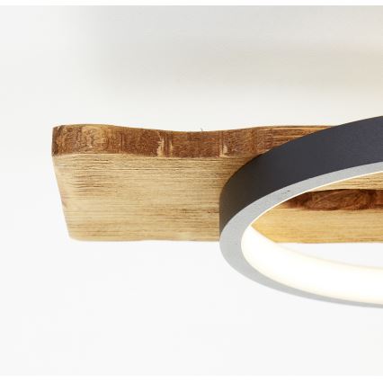 Brilliant - LED stropno svjetlo PIRUS, prigušivo, LED/40W/230V, 30x90 cm, kaučukovo drvo