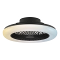Brilliant - LED prigušivo stropno svjetlo s ventilatorom MONTERO LED/20W/230V 2700-6500K Ø 42 cm crno + daljinski upravljač