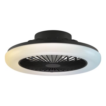Brilliant - LED prigušivo stropno svjetlo s ventilatorom MONTERO LED/20W/230V 2700-6500K Ø 42 cm crno + daljinski upravljač