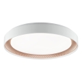 Brilliant - LED prigušivo stropno svjetlo WALDO LED/36W/230V 3000-6500K Ø 48,5 cm bijela/ružičasto zlato + daljinski upravljač