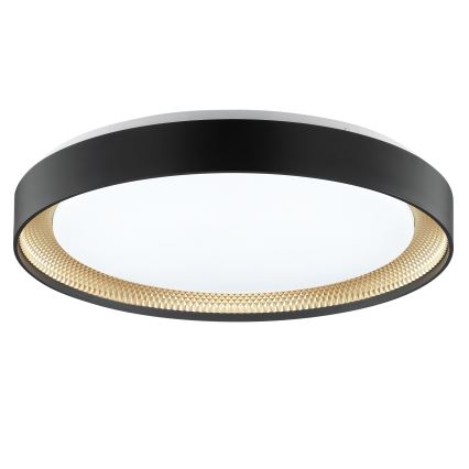 Brilliant - LED prigušivo stropno svjetlo WALDO LED/36W/230V 3000-6500K promjer 48,5 cm crno/zlatno + daljinski upravljač