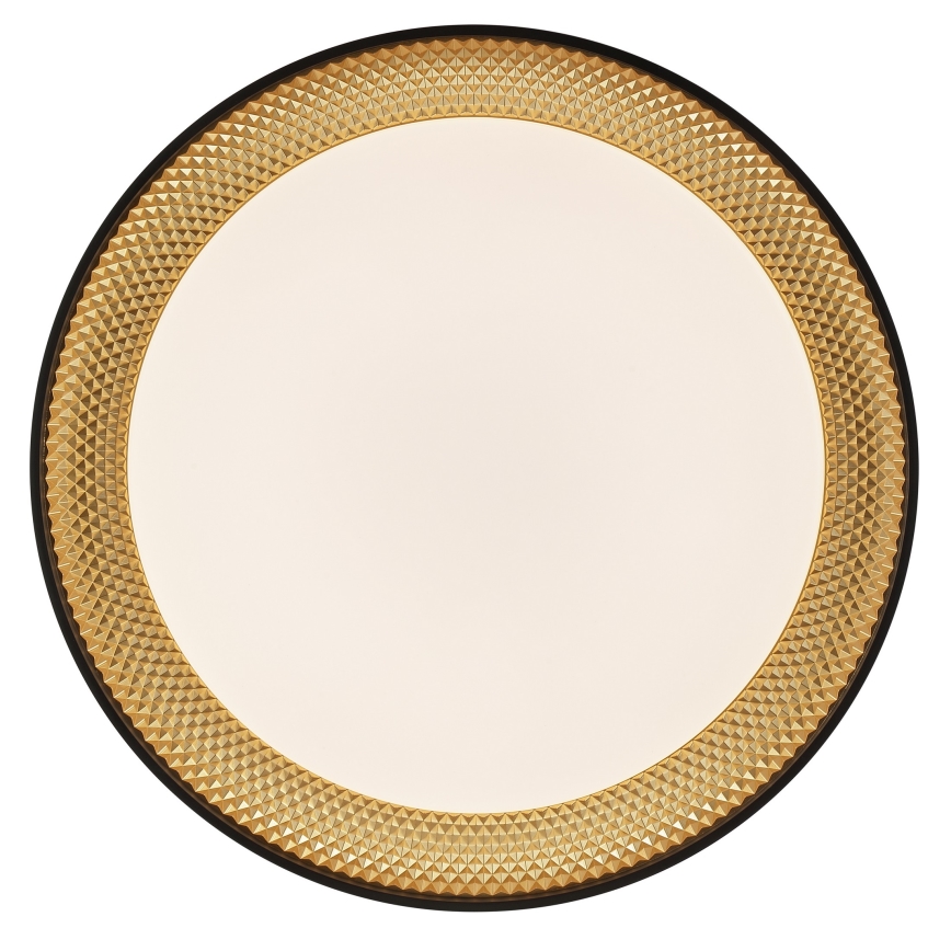 Brilliant - LED prigušivo stropno svjetlo WALDO LED/36W/230V 3000-6500K promjer 48,5 cm crno/zlatno + daljinski upravljač