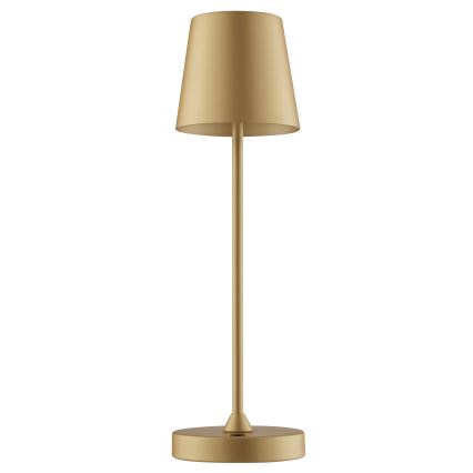 Brilliant - LED prigušiva punjiva na dodir vanjska stolna lampa ELORA LED/2,5W/5V 2700K 2600 mAh IP44 zlatna