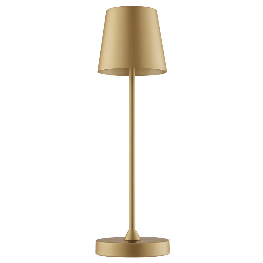 Brilliant - LED prigušiva punjiva na dodir vanjska stolna lampa ELORA LED/2,5W/5V 2700K 2600 mAh IP44 zlatna