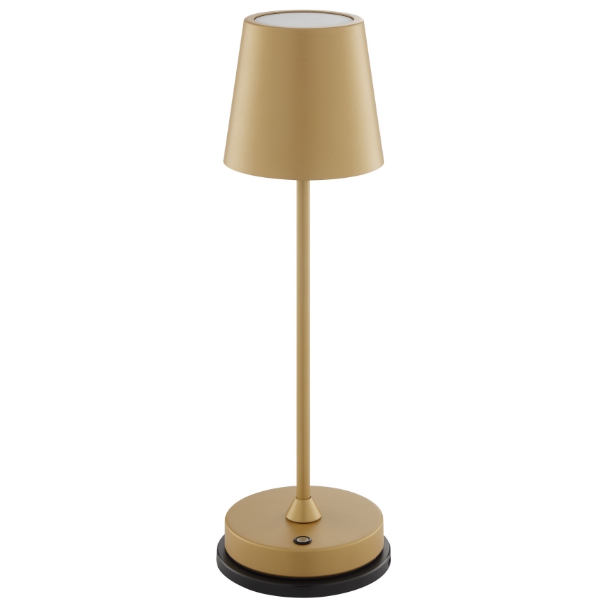 Brilliant - LED prigušiva punjiva na dodir vanjska stolna lampa ELORA LED/2,5W/5V 2700K 2600 mAh IP44 zlatna