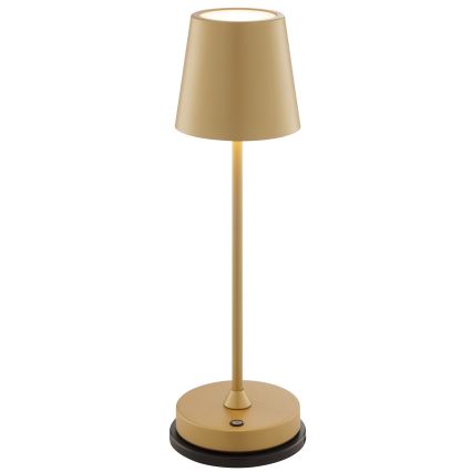 Brilliant - LED prigušiva punjiva na dodir vanjska stolna lampa ELORA LED/2,5W/5V 2700K 2600 mAh IP44 zlatna