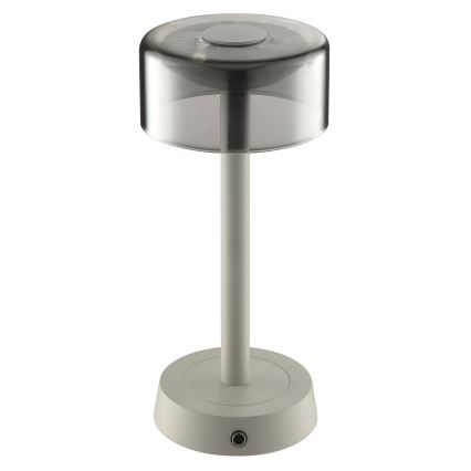 Brilliant - LED s možností prigušivanja punjiva dodirna vanjska stolna lampa RAZOR LED/2,5W/5V 2700K 2600 mAh IP44 siva