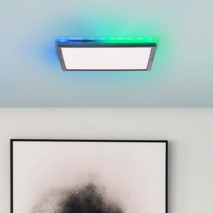 Brilliant - LED RGBW Prigušiva stropna svjetiljka SALTERY LED/20W/230V 3000-6500 + daljinski upravljač