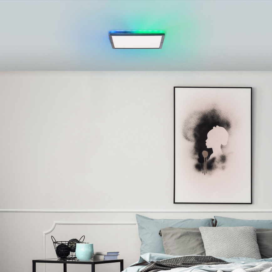 Brilliant - LED RGBW Dimmabilno stropno svjetlo SALTERY LED/20W/230V 3000-6500 + daljinski upravljač