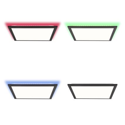 Brilliant - LED RGBW Prigušiva stropna svjetiljka ALLIE LED/24W/230V 2700-6500K crna + daljinski upravljač
