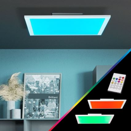 Brilliant - LED RGBW Prigušiva stropna svjetiljka ABIE LED/24W/230V 2700-6500K + daljinski upravljač