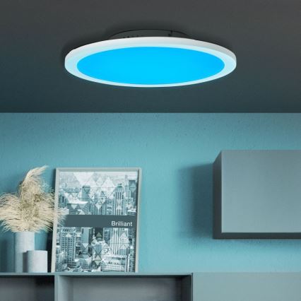 Brilliant - LED RGBW Prigušiva stropna svjetiljka ABIE LED/24W/230V 2700-6500K + daljinski upravljač