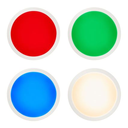 Brilliant - LED RGBW Prigušiva stropna svjetiljka ABIE LED/24W/230V 2700-6500K + daljinski upravljač