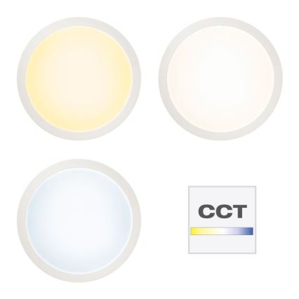 Brilliant - LED RGBW Prigušiva stropna svjetiljka ABIE LED/24W/230V 2700-6500K + daljinski upravljač