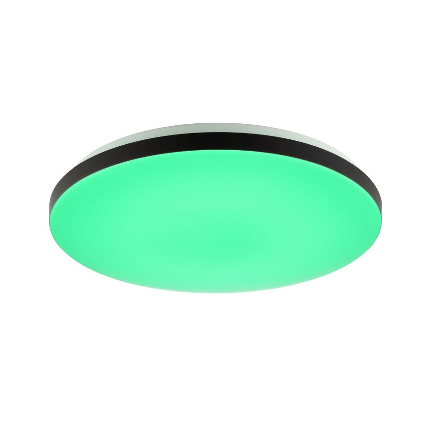 Brilliant - LED RGBW Prigušiva stropna svjetiljka LIVIO LED/20W/230V 3000-6500K pr. 49 cm crna + daljinski upravljač