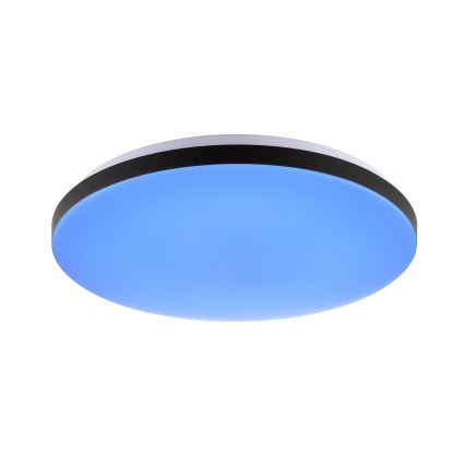 Brilliant - LED RGBW Prigušiva stropna svjetiljka LIVIO LED/20W/230V 3000-6500K pr. 49 cm crna + daljinski upravljač