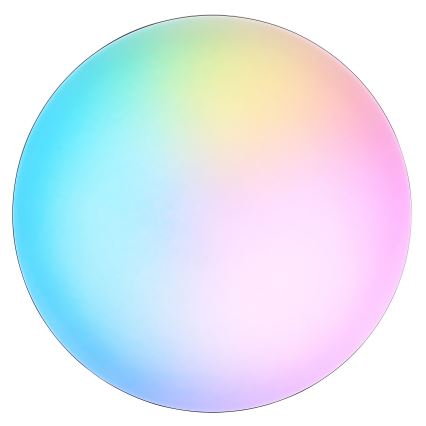 Brilliant - LED RGBW Prigušiva stropna svjetiljka LIVIO LED/20W/230V 3000-6500K pr. 49 cm crna + daljinski upravljač