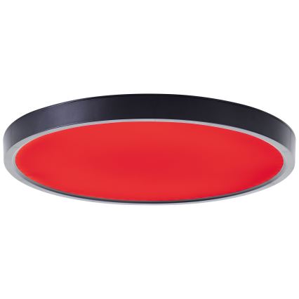 Brilliant - LED RGBW Prigušiva stropna svjetiljka LOTTI LED/16W/230V 3000K pr. 30 cm crna Wi-Fi Tuya + daljinski upravljač