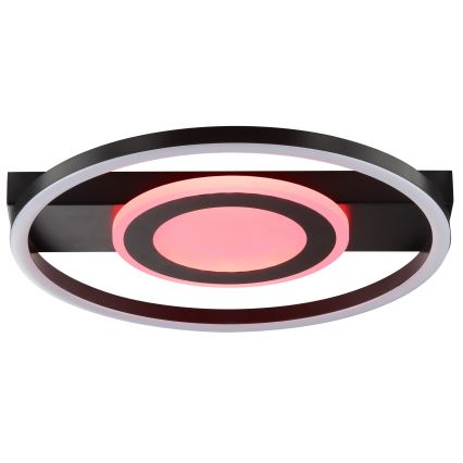 Brilliant - RGBW LED stropna svjetiljka s prigušivanjem MAUREEN LED/20W/230V 3000-6500K crna + daljinski upravljač