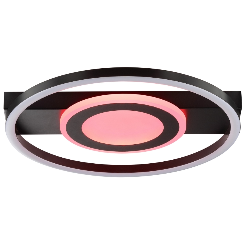 Brilliant - RGBW LED stropna svjetiljka s prigušivanjem MAUREEN LED/20W/230V 3000-6500K crna + daljinski upravljač