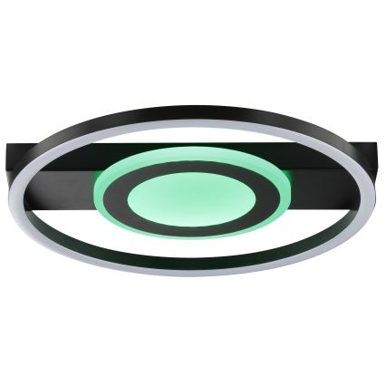 Brilliant - RGBW LED stropna svjetiljka s prigušivanjem MAUREEN LED/20W/230V 3000-6500K crna + daljinski upravljač