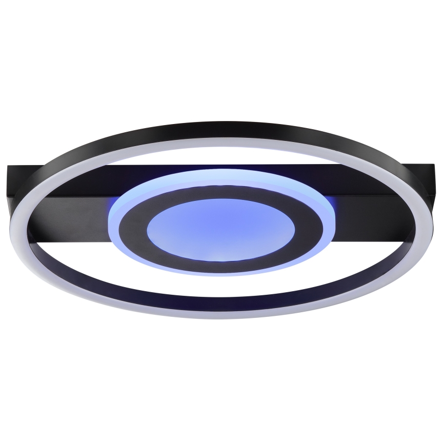 Brilliant - RGBW LED stropna svjetiljka s prigušivanjem MAUREEN LED/20W/230V 3000-6500K crna + daljinski upravljač