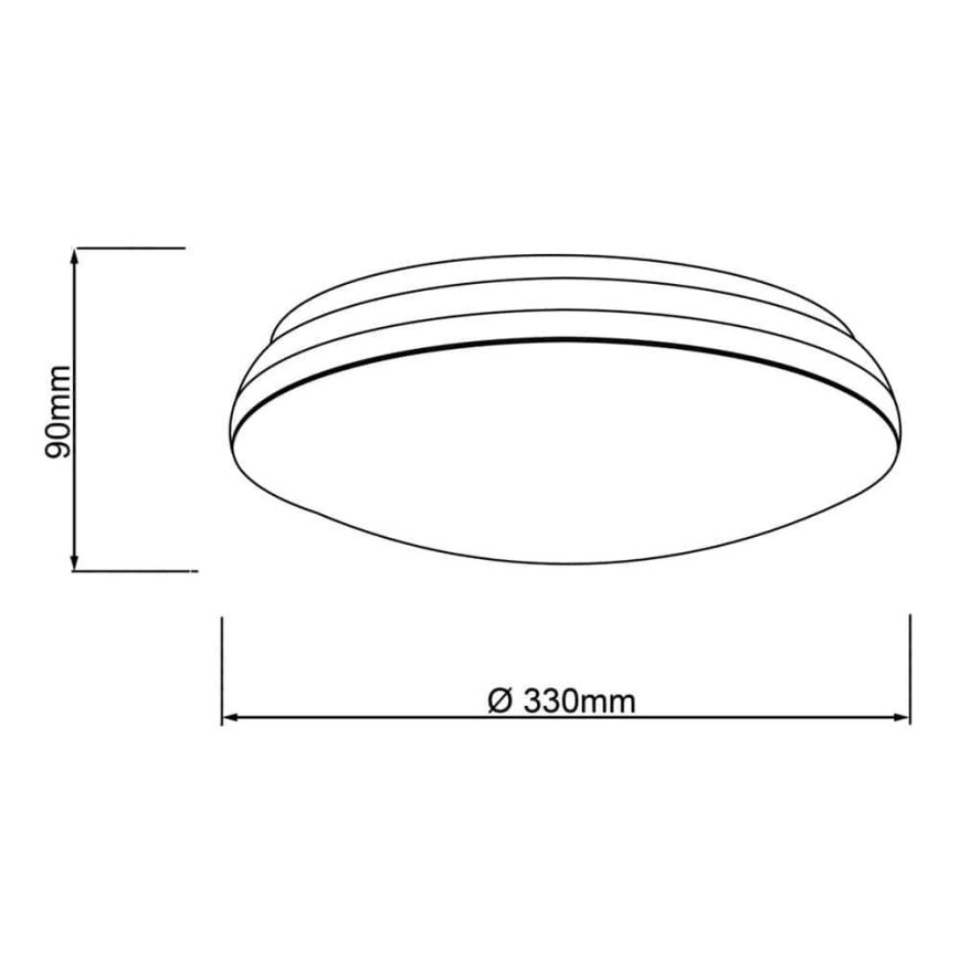 Brilliant - LED RGBW Prigušiva stropna svjetiljka MIDWAY LED/14W/230V 3100-6500K Wi-Fi Tuya + daljinski upravljač