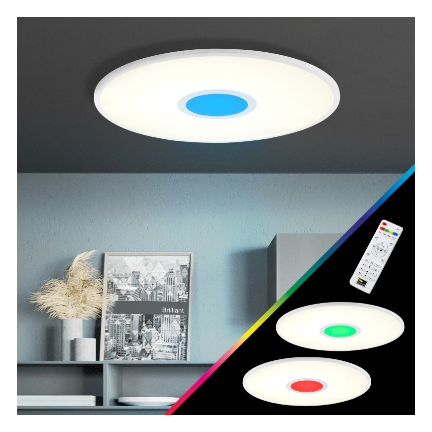 Brilliant - LED RGBW Prigušiva stropna svjetiljka ODELLA LED/24W/230V 2700-6500K + daljinski upravljač