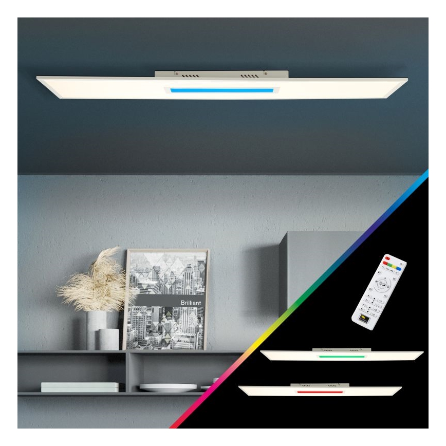 Brilliant - LED RGBW Prigušiva stropna svjetiljka ODELLA LED/37W/230V 2700-6500K + daljinski upravljač