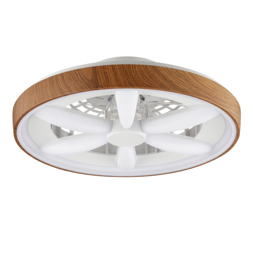 Brilliant - LED RGBW Prigušivi stropni ventilator GAIANO LED/24W/230V 2700-6500K pr. 48 cm smeđa + daljinski upravljač