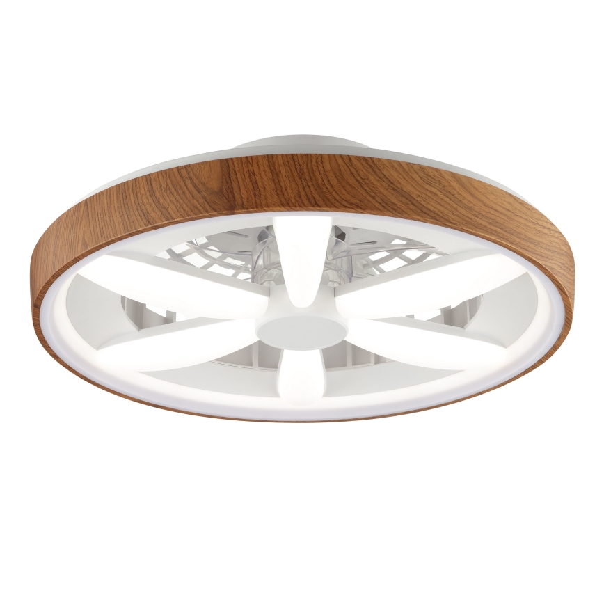 Brilliant - LED RGBW Prigušivi stropni ventilator GAIANO LED/24W/230V 2700-6500K pr. 48 cm smeđa + daljinski upravljač