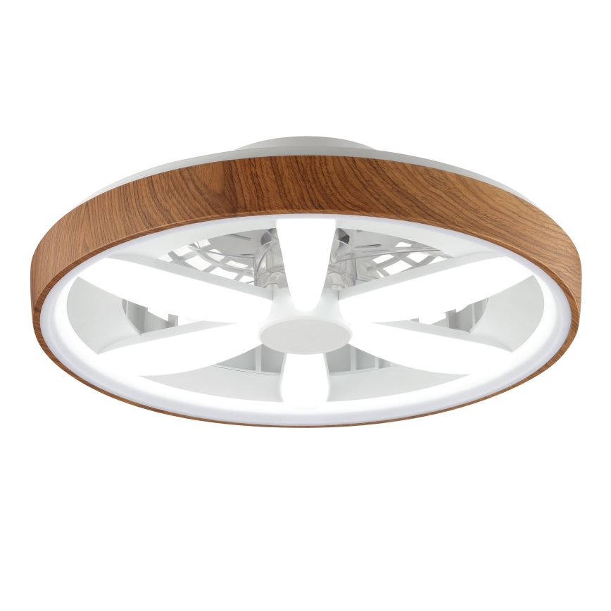 Brilliant - LED RGBW Prigušivi stropni ventilator GAIANO LED/24W/230V 2700-6500K pr. 48 cm smeđa + daljinski upravljač