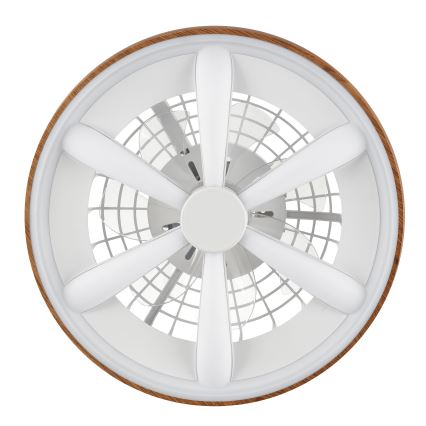 Brilliant - LED RGBW Prigušivi stropni ventilator GAIANO LED/24W/230V 2700-6500K pr. 48 cm smeđa + daljinski upravljač