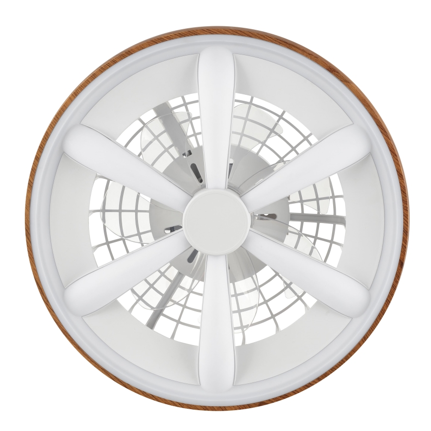 Brilliant - LED RGBW Prigušivi stropni ventilator GAIANO LED/24W/230V 2700-6500K pr. 48 cm smeđa + daljinski upravljač