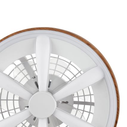 Brilliant - LED RGBW Prigušivi stropni ventilator GAIANO LED/24W/230V 2700-6500K pr. 48 cm smeđa + daljinski upravljač
