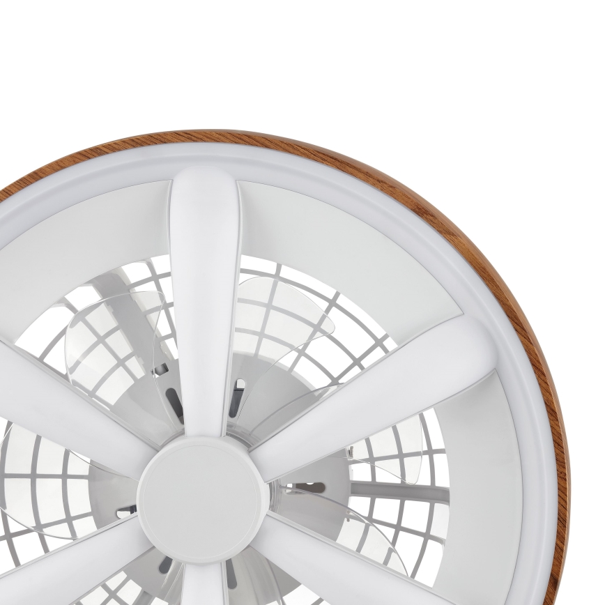 Brilliant - LED RGBW Prigušivi stropni ventilator GAIANO LED/24W/230V 2700-6500K pr. 48 cm smeđa + daljinski upravljač