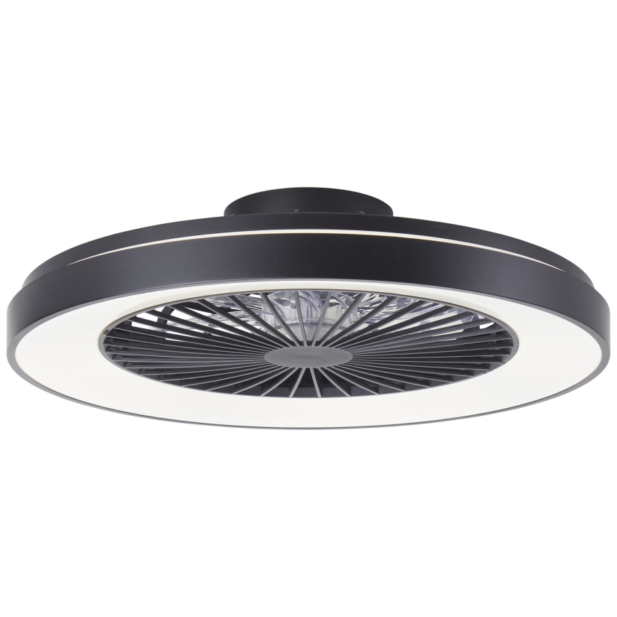 Brilliant - LED RGBW Prigušivi stropni ventilator MAZZARO LED/24W/230V 3000-6500K pr. 58 cm crna + daljinski upravljač